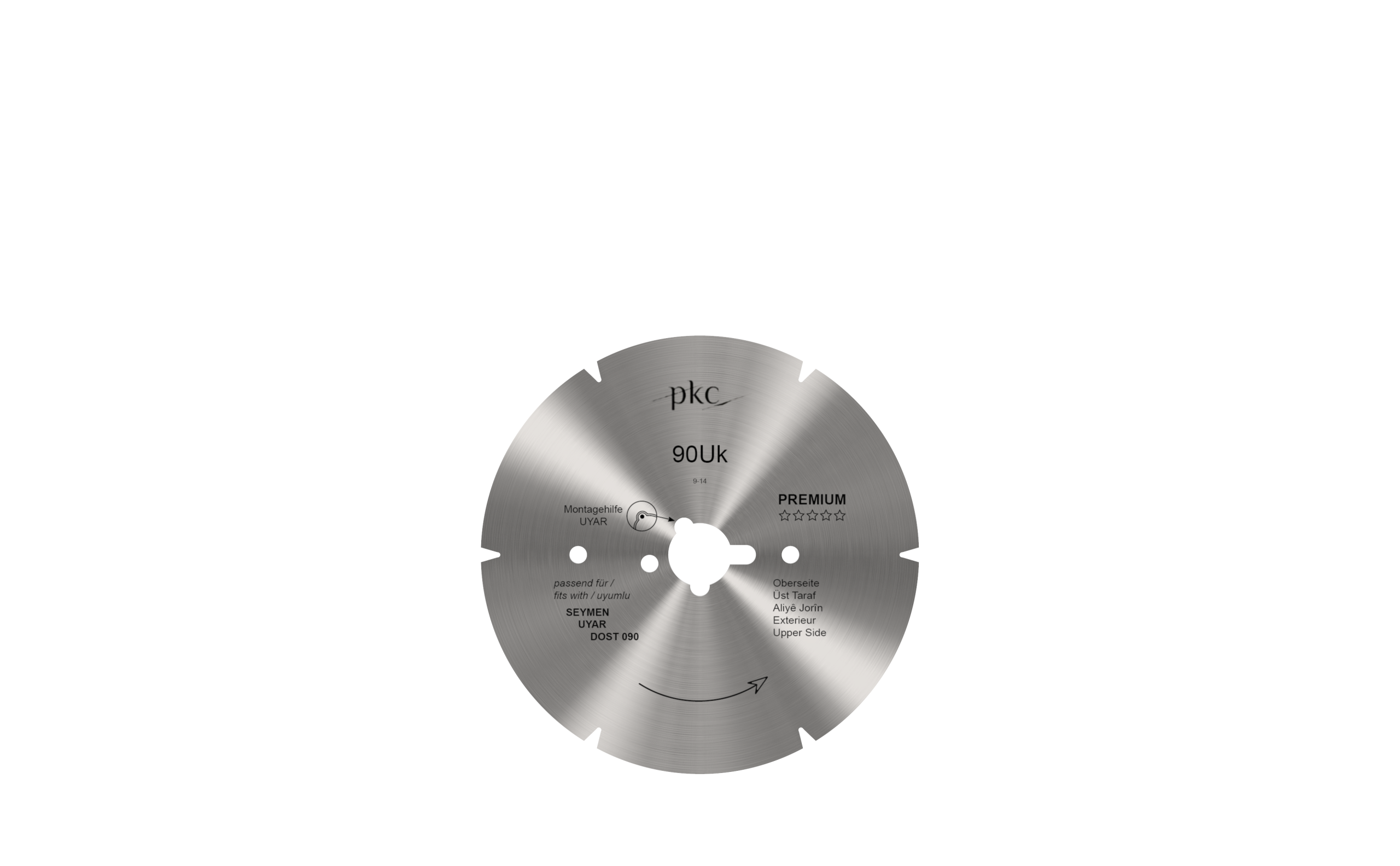 Cirkelmes voor döner- / gyrosmes Ceylan / Dost Ø 90 mm – PREMIUM