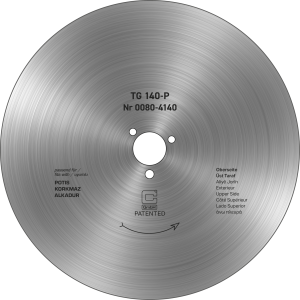 Cirkelmes voor döner/gyros robot Alkadur/Potis/Korkmaz/Rodo Ø 140mm - glad - PREMIUM