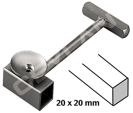Onderste schuifmof 2 cm voor Potis en CEYLAN (Dönergrill) roestvrij staal