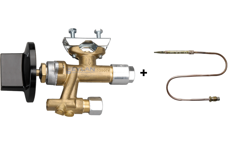 POTIS Gaskraan "Aardgas" 20 mbar