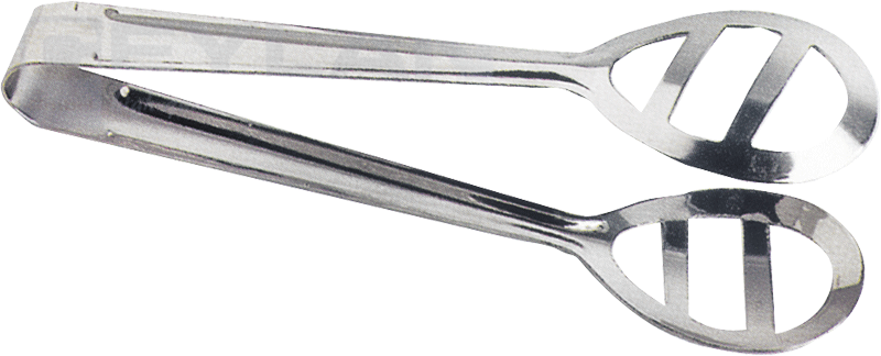 Döner- / serveertang gesleufd roestvrij staal