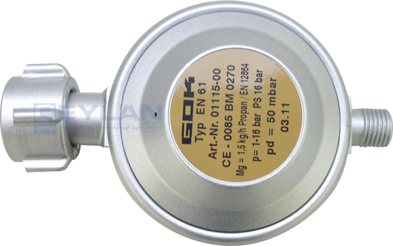 GOK drukregelaar 1,5KG/u "propaan" 50 mbar (outdoor)