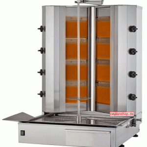 CEYLAN Gyros-/Dönergrill KLG 224 V (CY-TYP V8) – 2 × 4 branders – aardgas 20 mbar – verrijdbaar – motor onderaan