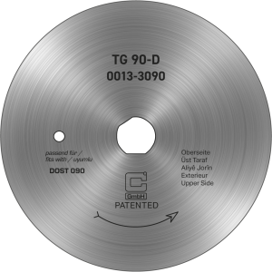 Compatibel cirkelmes Ø 90 mm – Glad, passend voor Dost