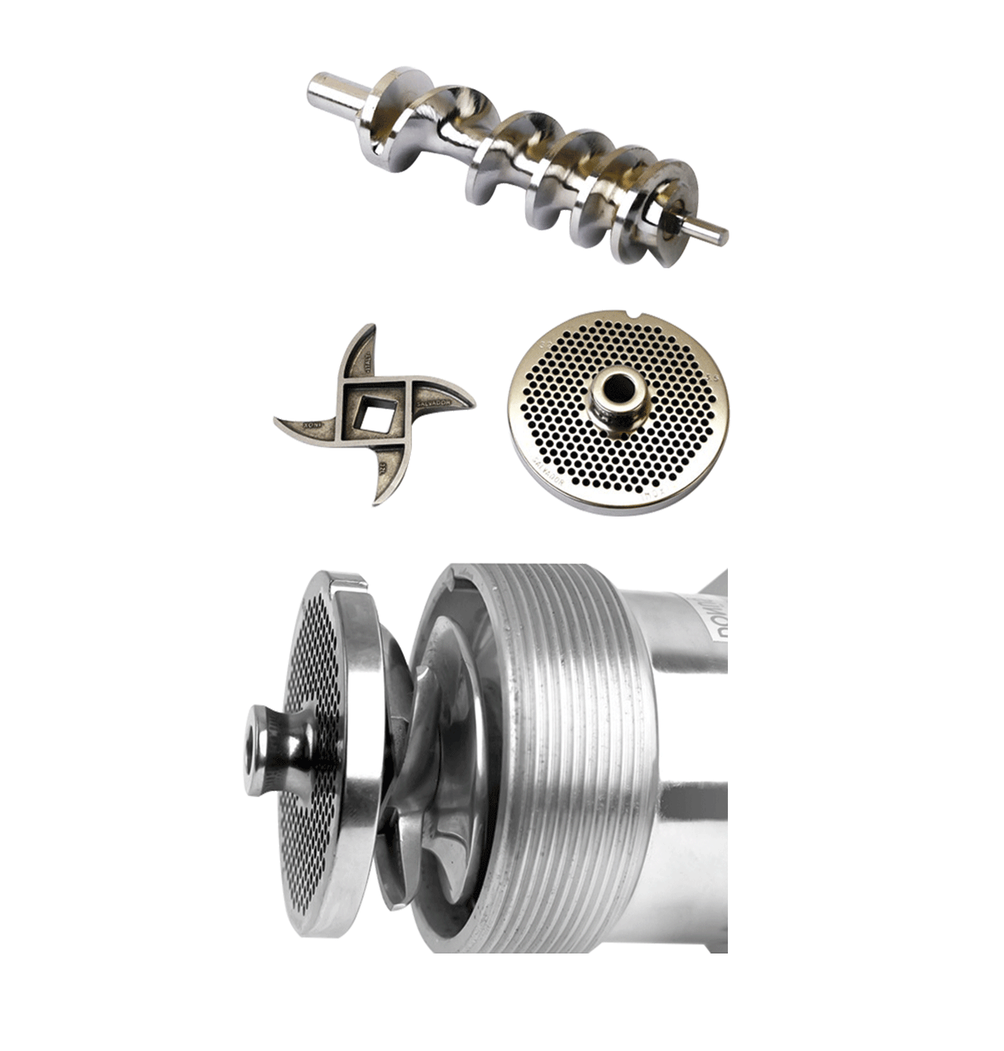 Gehaktmolen 22 - Capaciteit 300 kg/dag 230 Volt - Afbeelding 5
