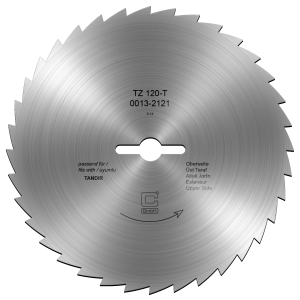 Ø 120 mm – Gekarteld, passend voor Tandir