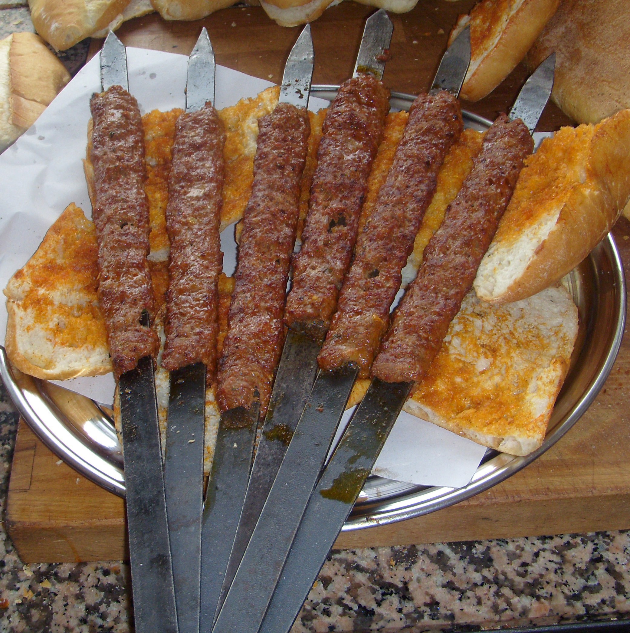 Grillspies Adana Sis 70 x 2,3 x 0,3 cm Aanbieding Roestvrij staal Professionele versie - Afbeelding 2