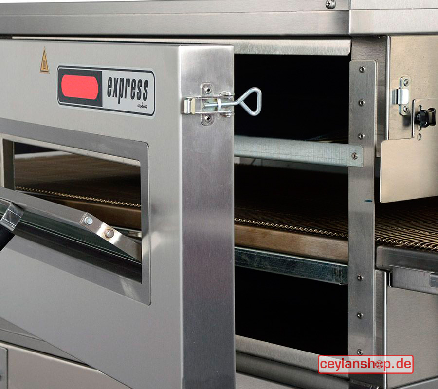 CEYLAN Elektrische doorloopoven / pizza-oven – 10 kW, hetelucht, 400 V, 30 pizza's per uur (Ø 30 cm) - Afbeelding 5