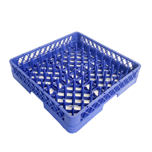 Universele vaatwaskorf (50 x 50 cm) - Stapelbaar - PP-kunststof - Blauw