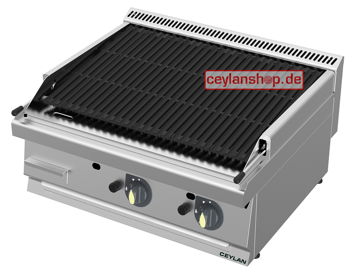 CEYLAN Gaslavasteengrill - 18 kW - 80x70cm - 700 Serie - 50mbar