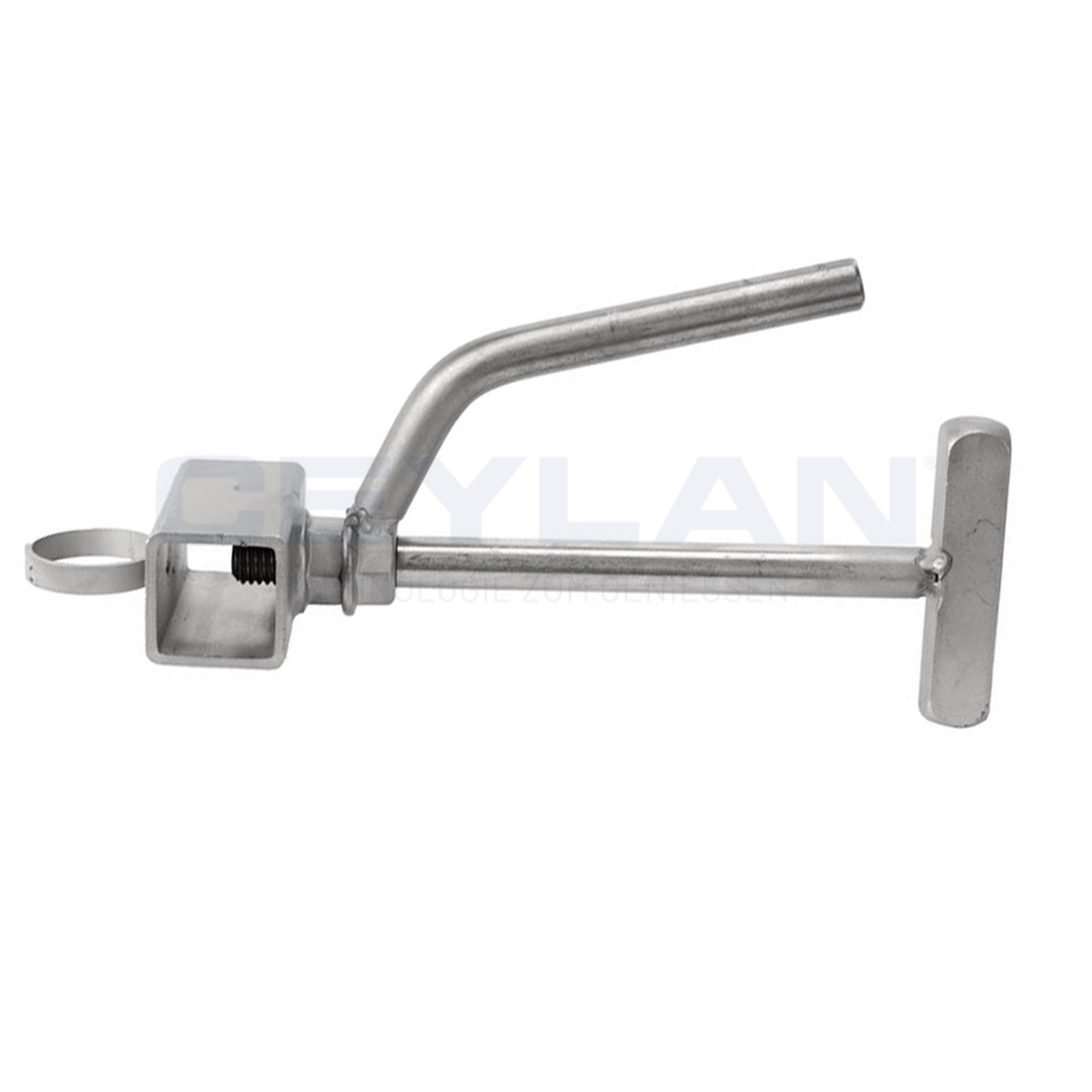 Bovenste schuifmof 2× 2 cm – van roestvrij staal, passend voor KLG dönergrills