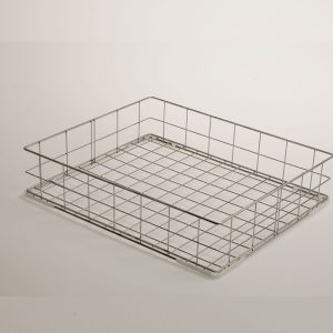 Standaard roestvrijstalen korf voor pannenwas