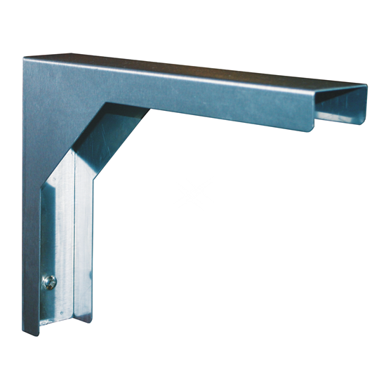 Muurbeugel rvs wandschap 350×220 mm