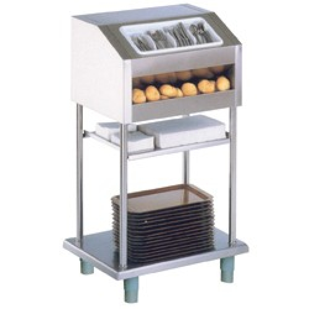 Bord, brood en bestek poseerelement