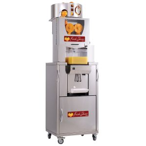 Automatic citrus press - refrigerated - on cupboard