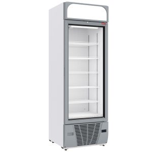 Negative refrigerated display 496 liters - 6 levels with lightbox - WHITE
