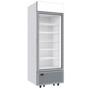 Negative refrigerated display 646 liters - 6 levels with lightbox - WHITE