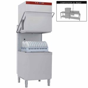 Hood dishwasher complete, consisting of :