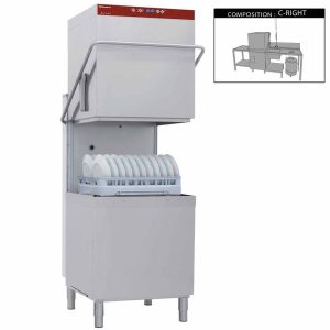 Hood dishwasher complete, consisting of :