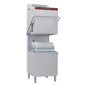 Hood dishwasher & Potwasher, basket 600x500 mm + watersoftener continuously + condenser-recuperator of the steam "Full Hygiene"
