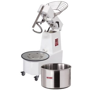 Spiral mixer 42 liters tilting head, removable bowl, 2 speeds, - Automatic, digital, on wheels