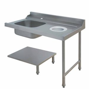 Right hand side pre-wash table (all models)