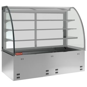 Element sink and closed display on 3 levels, refrigerated, ventilated 4x GN 1/1 (without hermetic unit)
