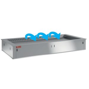 Element top refrigerated, ventilated 3x GN 1/1 (without hermetic unit)