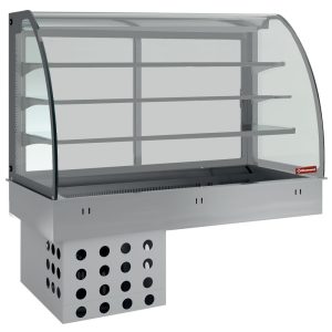 Element top and closed display on 3 levels, refrigerated, ventilated 4x GN 1/1