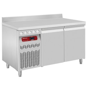 Wall-mounted ventilated refrigerated table, 2 doors GN 1/1, 260 Lit. unit on the left