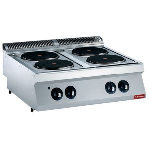 Electric cooker, 4 rounded plates -TOP-