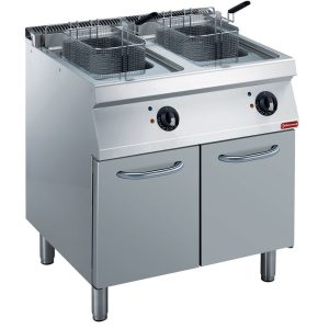 Electric fryer 2x14 liters, on cupboard