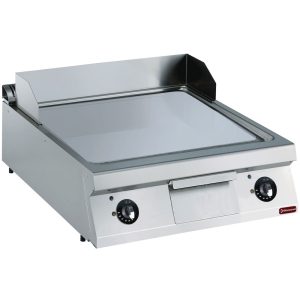 Flat electric cooking plate, hard chrome -TOP-