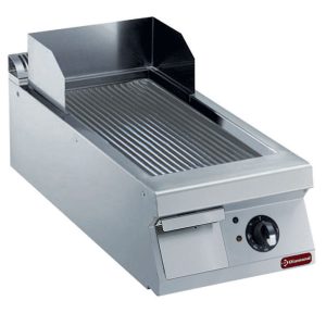 Ribbed electric cooking plate -TOP-