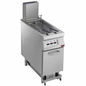 Electric fryer 1 basin in "Y" 23 liters, on undercarriage, "DIGIT"