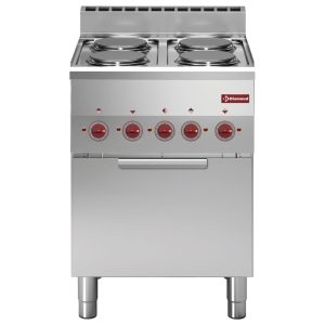 Range 4 hobs and electric convection oven GN 2/3