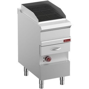 Electric steam grill, module 1/2, grid in cast iron "double sided"