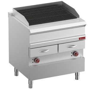 Electric steam grill, module 1/1, grid in cast iron "double sided"