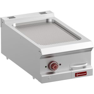 Electric fry top ribbed, module 1/2 -Top-