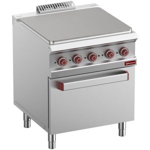 Cooker with electric cooking hob, module 1/1, on oven GN 2/1