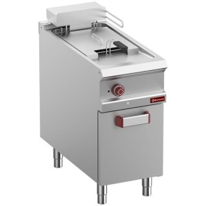 Electric fryer 1 tank 18 liters on closed cupboard