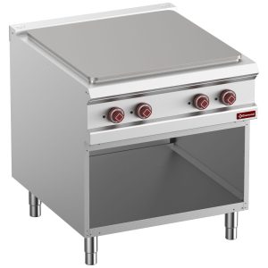 Electric cooking plate, module 1/1, open cabinet