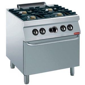 Stove 4 fires 5,5 kW, gas oven GN 2/1