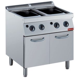 Gas pasta cooker, 2x 24,5 liters, on board (without baskets)