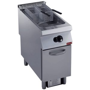 Gas fryer 1 basin "Y" 23 liters, external burners, on undercarriage