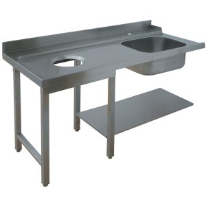 Left pre-wash entry table