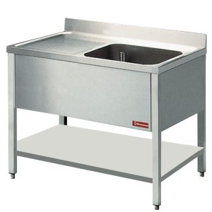 Sink 1 tank and 1 drain surface