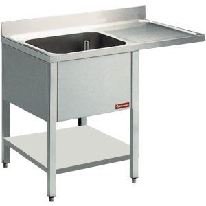 Sink 1 tank and 1 drain surface