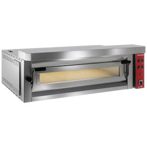 Electric pizza oven "extra large", 6 pizzas 350mm - FULL refractory stone
