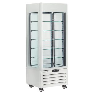 FULL vitrine 440 Lt., 5 glass levels, ventilated - PASTRY - WHITE